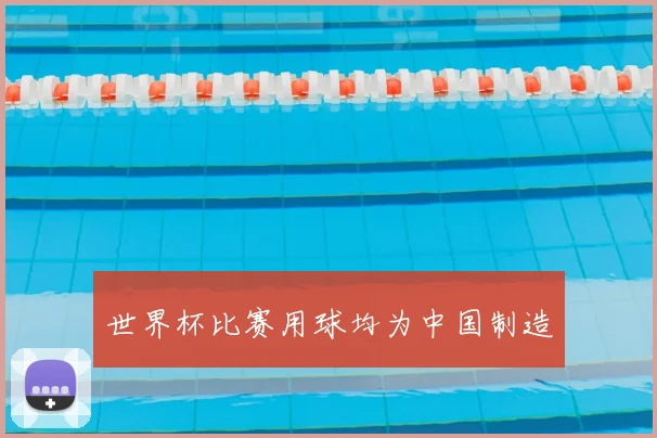 世界杯比赛用球均为中国制造