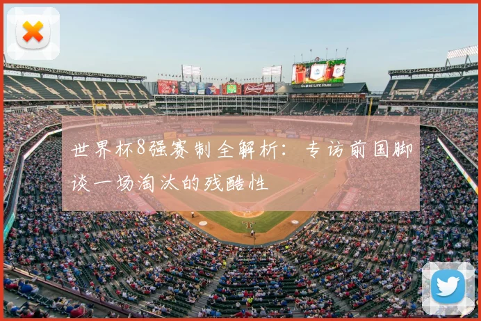 世界杯8强赛制全解析：专访前国脚谈一场淘汰的残酷性